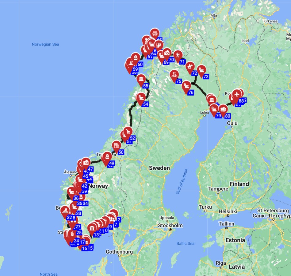 Oslo to Rovaniemi - Aurora Trails A Journey North